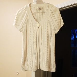 Ladies short sleeve cardigan
